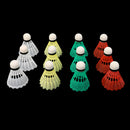 12 Pieces Colorful Plastic Badminton Shuttlecocks Balls Sport Training Game
