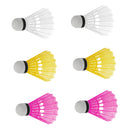 6 Pieces Plastic Shuttlecock for Training or Game - Increase More Fun