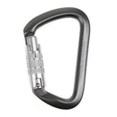 26KN Aluminum Auto Self Locking D Shape Carabiner Outdoor Rock Climbing Caving Tree Arborist Rappelling Rescue Gear Equipment