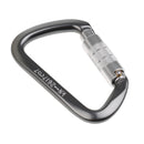26KN Aluminum Auto Self Locking D Shape Carabiner Outdoor Rock Climbing Caving Tree Arborist Rappelling Rescue Gear Equipment