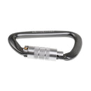 26KN Aluminum Auto Self Locking D Shape Carabiner Outdoor Rock Climbing Caving Tree Arborist Rappelling Rescue Gear Equipment