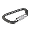 26KN Aluminum Auto Self Locking D Shape Carabiner Outdoor Rock Climbing Caving Tree Arborist Rappelling Rescue Gear Equipment
