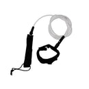 6FT Surfboard Longborad Leash 7mm Strong Straight Surfing SUP Board String Leg Rope Cord with Double Stainless Swivels