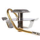 Stainless Steel Split Gas Stove Burner With Gas Preheating Device Low Temperature Low Air Pressure Camping Stove Equipment