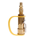Propane Quick Connect Kit - Shut off Valve & Full Flow Plug