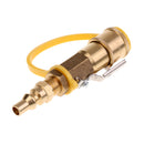 Propane Quick Connect Kit - Shut off Valve & Full Flow Plug