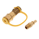 Propane Quick Connect Kit - Shut off Valve & Full Flow Plug