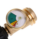 Heavy Duty Solid Brass Propane Tank Gauge Leak Detector Universal for QCC1/Type1 Propane Tank Cylinders Gas Pressure Meter