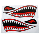 1 Pair Shark Teeth Mouth Decal Stickers for Kayak Canoe Boat