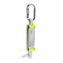 High Strength Polyester Safety Shock Absorbing Lanyard Dual Leg Gear Equipment + 2 Large Snap Hooks + Carabiner