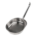 Stainless Steel Lunch Box Food Container Folding Long Handle Camping Picnic Frying Pan with Metal D-ring Lock