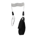 Coil Kayak Paddle Leash Safety Fishing Rod Lanyard with Carabiner Clip