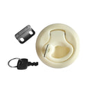 4 Pieces Marine Boat Nylon 2-inch Round Flush Pull Hatch Latch Hardware - Beige