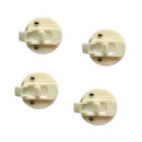 4 Pieces Marine Boat Nylon 2-inch Round Flush Pull Hatch Latch Hardware - Beige