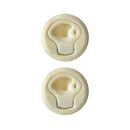 2 Pieces Marine Boat Nylon 2-inch Round Flush Pull Hatch Latch Hardware - Beige