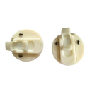 2 Pieces Marine Boat Nylon 2-inch Round Flush Pull Hatch Latch Hardware - Beige