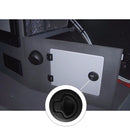 2 Pieces Round Black Nylon 2'' Flush Pull Slam Latch for RV Boat Marine Deck Hatch 1/2'' Door Replacement