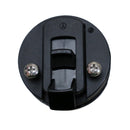 2-inch Round Black Plastic Flush Slam Latch Hatch 1/2'' Door for Marine Boat RV Caravan