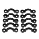 10 Pieces Kayak Pad Eyes + 20 Pieces Tri-Fold Rivets + 20 Pieces Screw Nuts