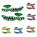 2 Pieces 13.8" x 4.7" River Monster Mouth & Eye Waterproof Durable Vinyl Graphic Decals Stickers for Kayak Canoe Small Boat Car Truck