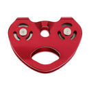 25KN Outdoor Rock Climbing Rescue Dual Pulley Aluminum Magnesium Alloy Climbing Gear Hammock Hanging Device