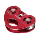 25KN Outdoor Rock Climbing Rescue Dual Pulley Aluminum Magnesium Alloy Climbing Gear Hammock Hanging Device