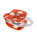 Rock Climbing Double Aluminum Side Swing Pulley Orange 32KN