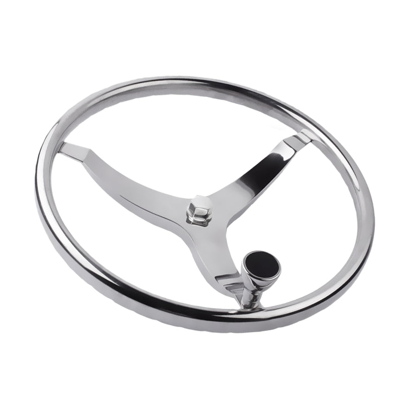 1 Piece Stainless Steering Wheel Boat Wheel Water Sports 34.0 cm