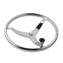 1 Piece Stainless Steering Wheel Boat Wheel Water Sports 34.0 cm