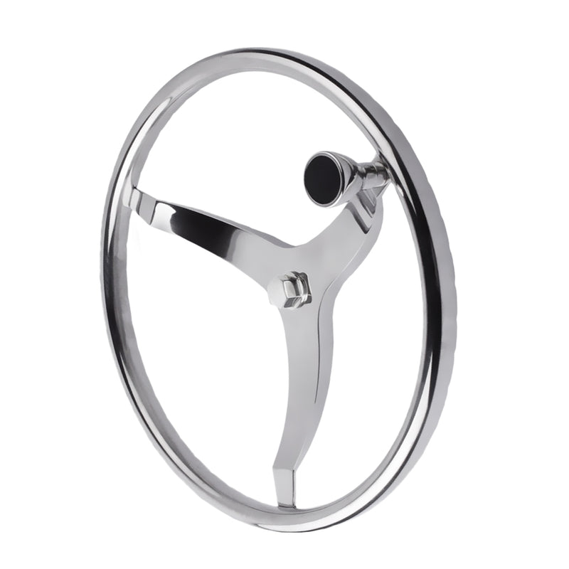 1 Piece Stainless Steering Wheel Boat Wheel Water Sports 34.0 cm
