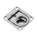 Stainless Steel Flush Mount Pull Ring Hatch Latch Lift Handle Marine Boat Caravan