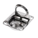 Stainless Steel Flush Mount Pull Ring Hatch Latch Lift Handle Marine Boat Caravan