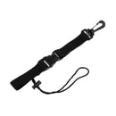 Nylon Strong Scuba Diving Dive Black Lanyard Clip with Webbing Strap Quick Release Buckle 9.45''/24cm