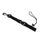 Nylon Strong Scuba Diving Dive Black Lanyard Clip with Webbing Strap Quick Release Buckle 9.45''/24cm