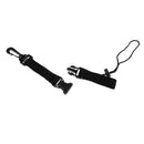 Nylon Strong Scuba Diving Dive Black Lanyard Clip with Webbing Strap Quick Release Buckle 9.45''/24cm