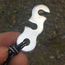 10 Pieces 3-hole Tent Guy Line Cord Lock Tensioners Aluminum Alloy Guyline Rope Runners Travel Outdoor Camping Caravan Accessories