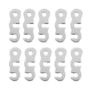 10 Pieces 3-hole Tent Guy Line Cord Lock Tensioners Aluminum Alloy Guyline Rope Runners Travel Outdoor Camping Caravan Accessories