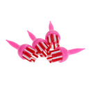 4 Pieces Durable Plastic & Nylon Golf Brush Tees 60mm Random Color