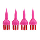 4 Pieces Durable Plastic & Nylon Golf Brush Tees 60mm Random Color