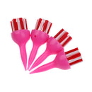 4 Pieces Durable Plastic & Nylon Golf Brush Tees 60mm Random Color