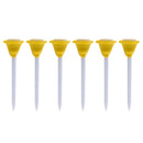 6 Pieces Durable Plastic Petal Golf Tees Golfer Training Tool Random Color