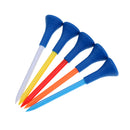 5 Pieces 70mm Durable Plastic Golf Tees Rubber Cushion Top Random Color
