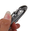 10 Pieces 24KN Aluminum Carabiner D Shape Self Locking for Climbing Gray