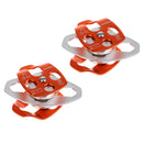 2 Pieces 32KN Double Sheaves Mobile Pulley Rescue Tree Climbing Arborist Equipment
