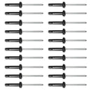 20 Pieces Aluminum Kayak Canoe Fishing Boat Tri-Grip Tri-Fold Rivets Mounting Tri Bulb Rivet