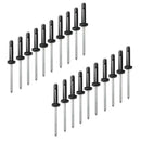 20 Pieces Aluminum Kayak Canoe Fishing Boat Tri-Grip Tri-Fold Rivets Mounting Tri Bulb Rivet