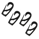4 Pieces Black Nylon Bungee Rope Hook Shock Cord Clip for Kayak Inflatable Boat Canoe Paddle Board