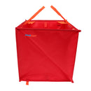 40cm Nylon Folding Large Triangle Tree Rock Climbing Arborist Throw Line Throw Weight Bag Clothing Storage Cube Organiser Holder - Red