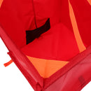 40cm Nylon Folding Large Triangle Tree Rock Climbing Arborist Throw Line Throw Weight Bag Clothing Storage Cube Organiser Holder - Red