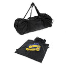 Large Ultra-light Folding Outdoor Rock Climbing Rope Equipment Storage Bag Backpack with Ground Sheet & Shoulder Straps Black